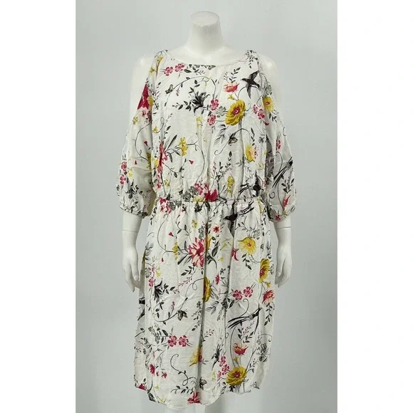 Old Navy | Dresses | Old Navy Womens Dress Plus X White Floral Bird Print 34 Cutout Sleeves Lined | Poshmark Old Navy | Dresses | Old Navy Womens Dress Plus X White Floral Bird Print 34 Cutout Sleeves Lined | Poshmark
